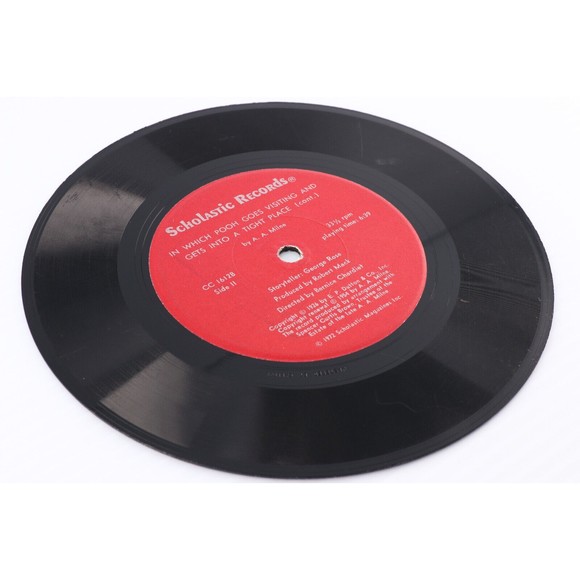 In Which Pooh Goes Visiting & Gets Into A Tight Place Winnie 33 rpm 7" Record - Picture 7 of 8